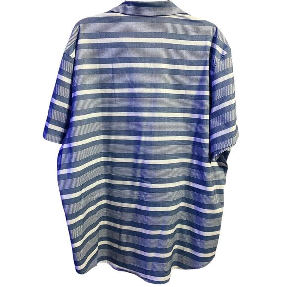 Calvin Klein Blue Striped Button Down Shirt XXL - Picture 3 of 4